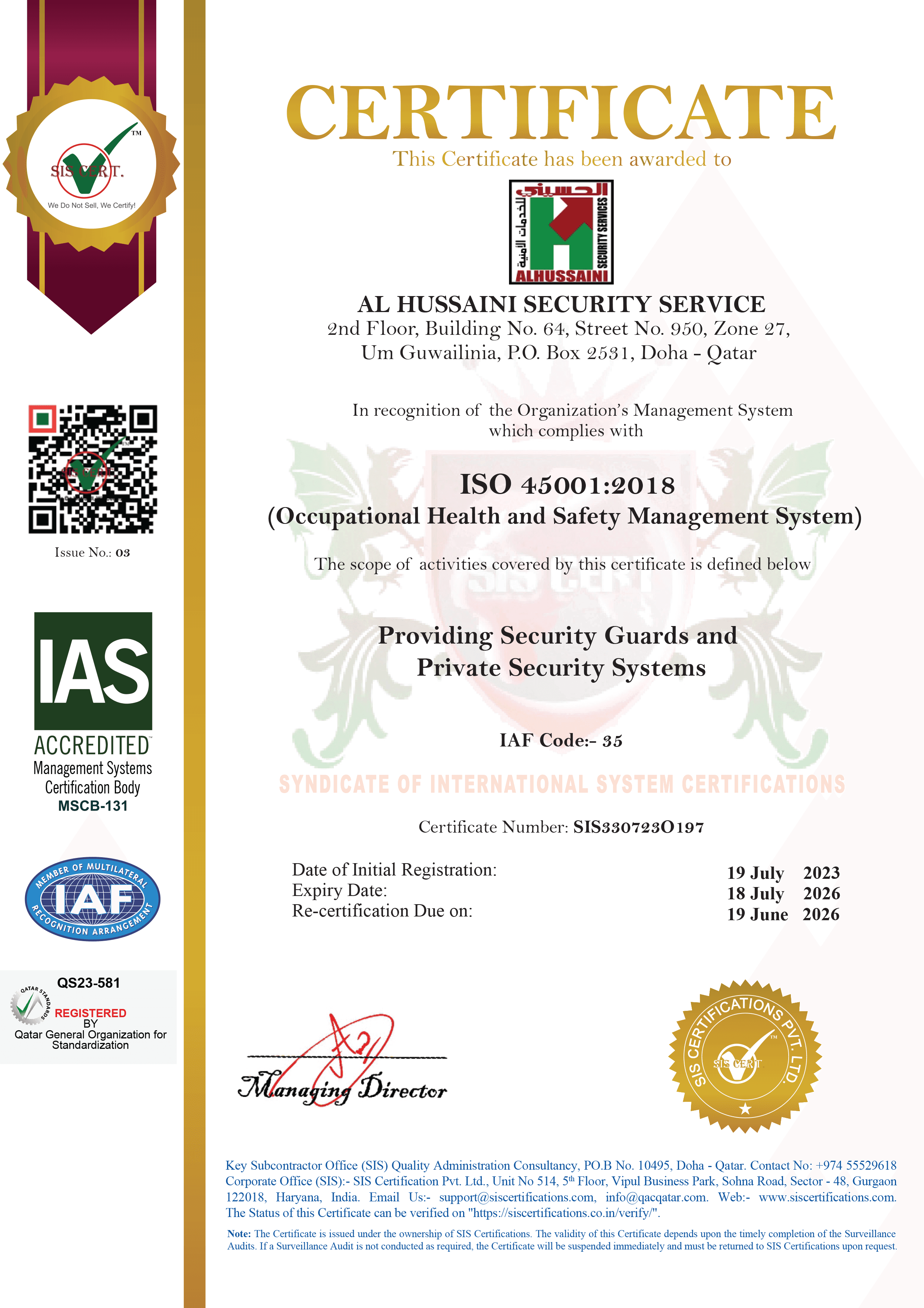 Certificate 03